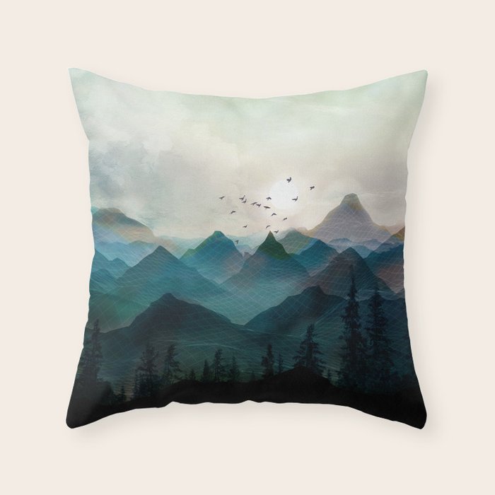 Mountain Sunrise II Throw Pillow Gallery Image 6