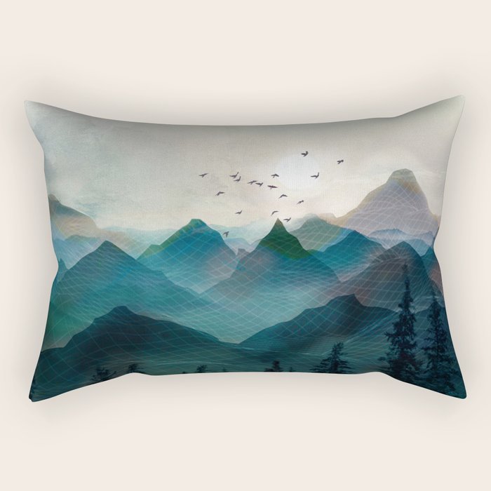 Mountain Sunrise II Rectangular Pillow Gallery Image 2