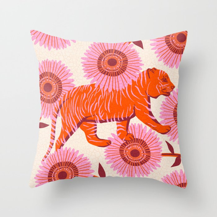 Tiger Stripes Throw Pillow