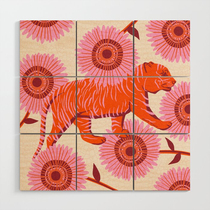 Tiger Stripes Wood Wall Art Gallery Image 1