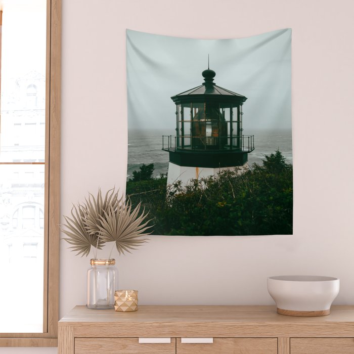 Oregon Lighthouse Wall Tapestry Gallery Image 2