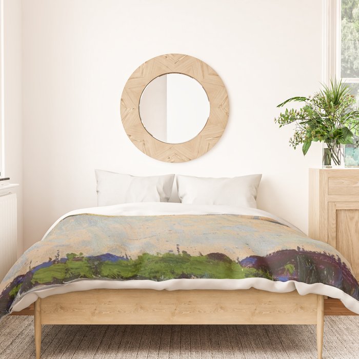 Tom Thomson Misty Sky c. 1913-1914 Canadian Landscape Artist Duvet Cover Gallery Image 3