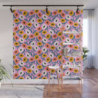 Floral Bliss - Tropical Pink Pattern Wall Mural Gallery Image 1