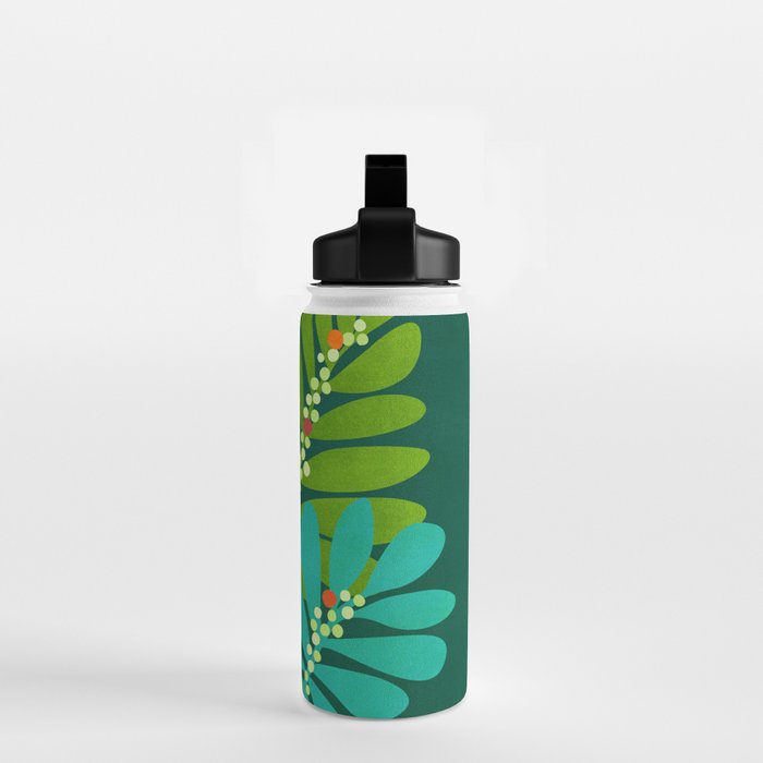 Mistletoe Greenery Illustration Water Bottle Gallery Image 2