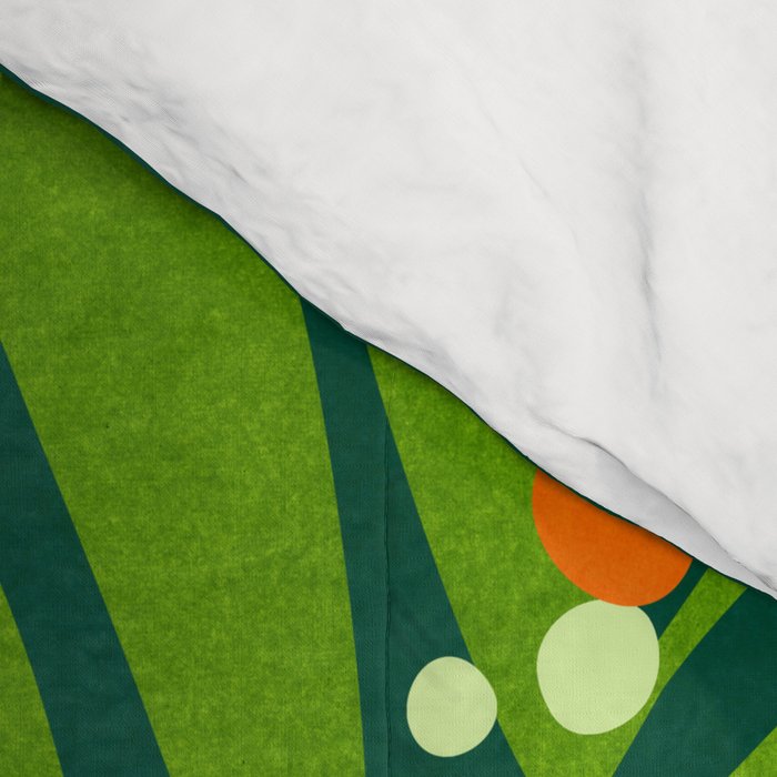 Mistletoe Greenery Illustration Comforter Gallery Image 4