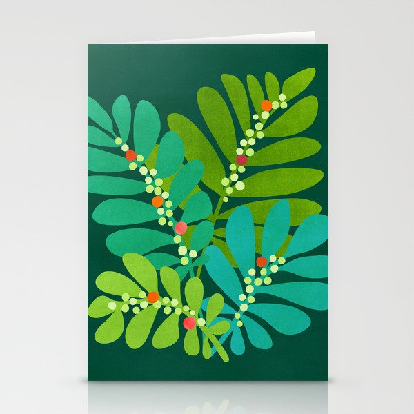 Mistletoe Greenery Illustration Stationery Card Gallery Image 1