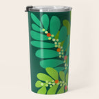Mistletoe Greenery Illustration Travel Mug Gallery Image 3