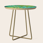 Mistletoe Greenery Illustration Side Table Gallery Image 1