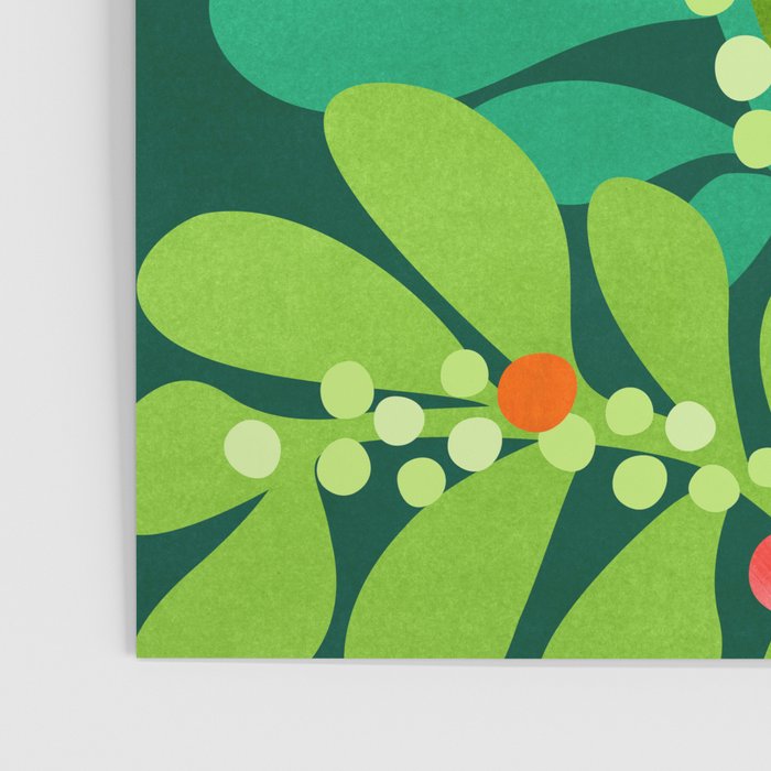 Mistletoe Greenery Illustration Poster Gallery Image 3