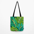 Mistletoe Greenery Illustration Tote Bag Gallery Image 2