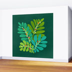 Mistletoe Greenery Illustration Wall Mural Gallery Image 2