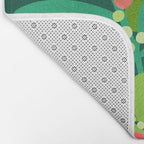 Mistletoe Greenery Illustration Bath Mat Gallery Image 2