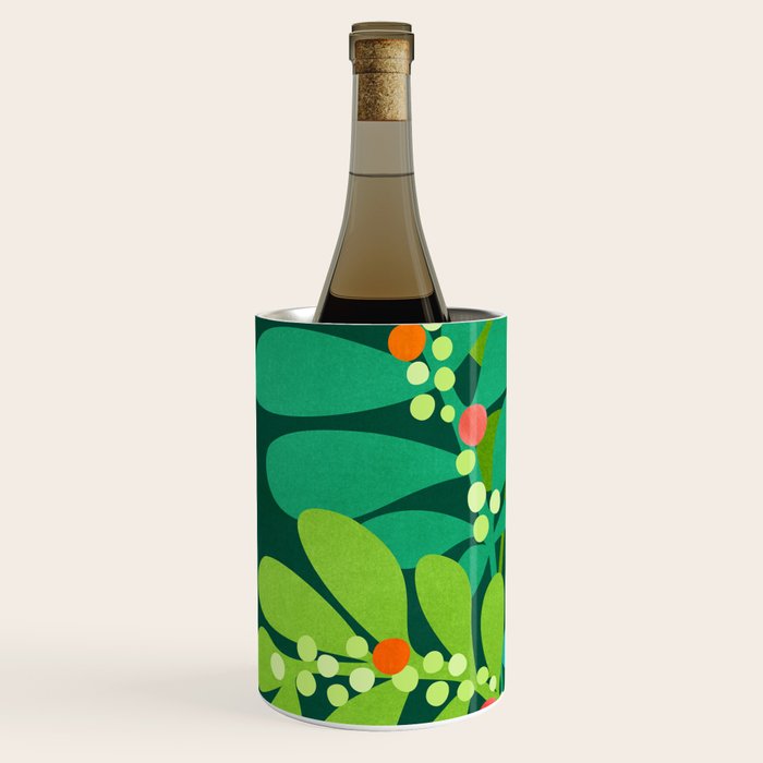 Mistletoe Greenery Illustration Wine Chiller Gallery Image 2