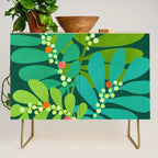 Mistletoe Greenery Illustration Credenza Gallery Image 1