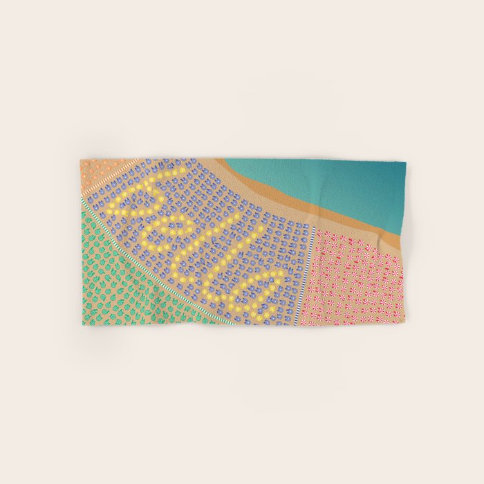 Bella / Beautiful Italy Beach Umbrellas - Aerial Italian Bath Towel Gallery Image 1