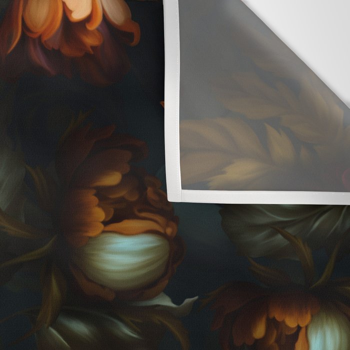 Dark Moody Baroque Midnight Garden Wall Tapestry Gallery Image 3