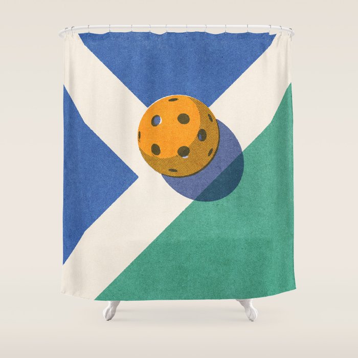 BALLS / Pickleball I Shower Curtain Gallery Image 1