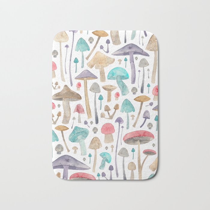 Toadstools and Mushrooms Bath Mat Gallery Image 1