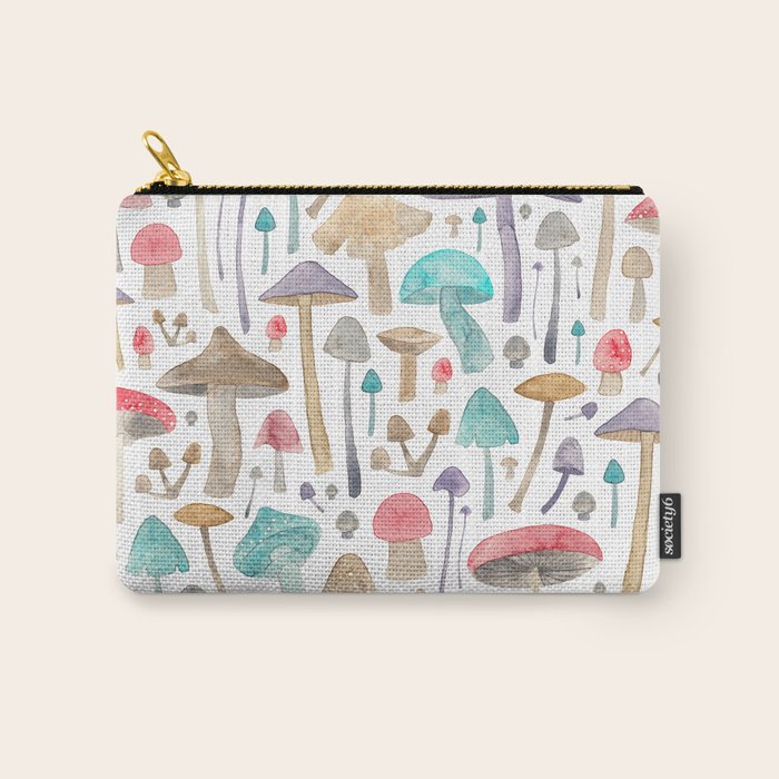 Toadstools and Mushrooms Carry All Pouch Gallery Image 1