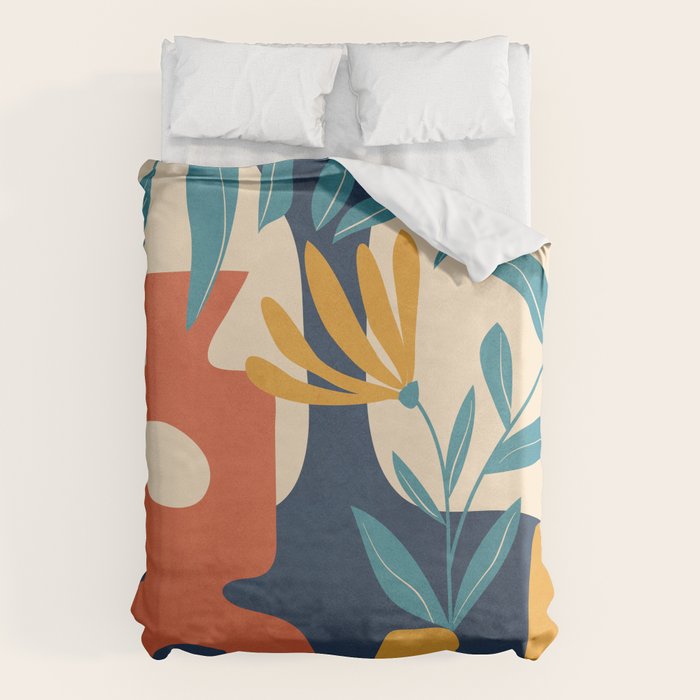 Shapes in Bloom 4 Duvet Cover Gallery Image 1