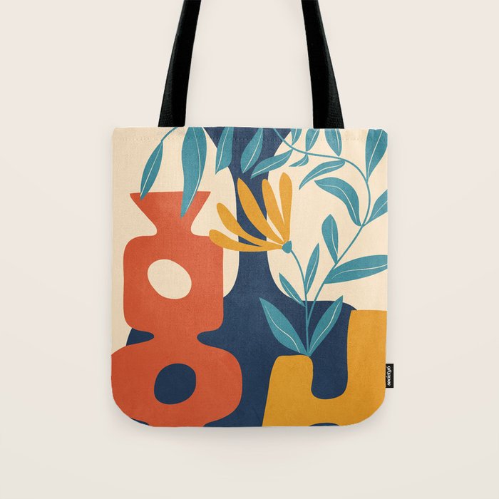 Shapes in Bloom 4 Tote Bag Gallery Image 1