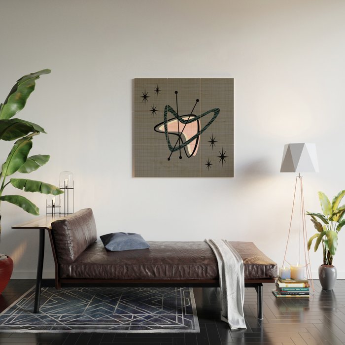 Atomic Boomerangs & Starbursts Wood Wall Art Gallery Image 2