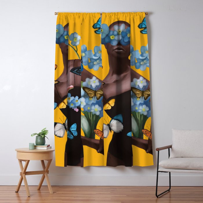 Blooming in Flight 1 Window Curtain Gallery Image 5