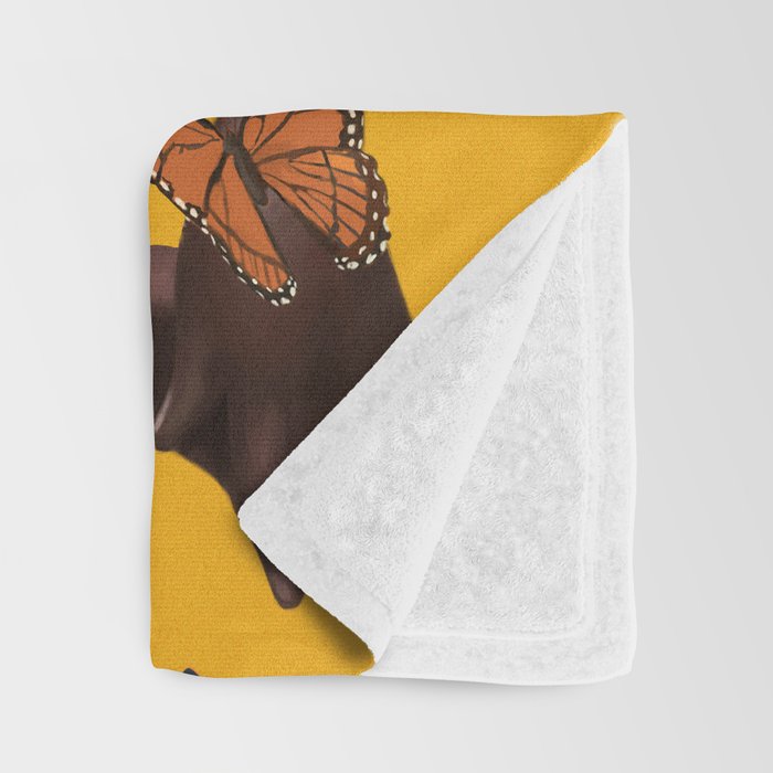 Blooming in Flight 1 Throw Blanket Gallery Image 3