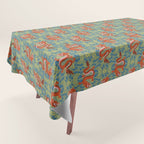 Floral Dragon Chinoiserie  Tablecloth Gallery Image 1