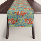 Floral Dragon Chinoiserie  Table Runner Gallery Image 1