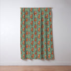 Floral Dragon Chinoiserie  Window Curtain Gallery Image 3