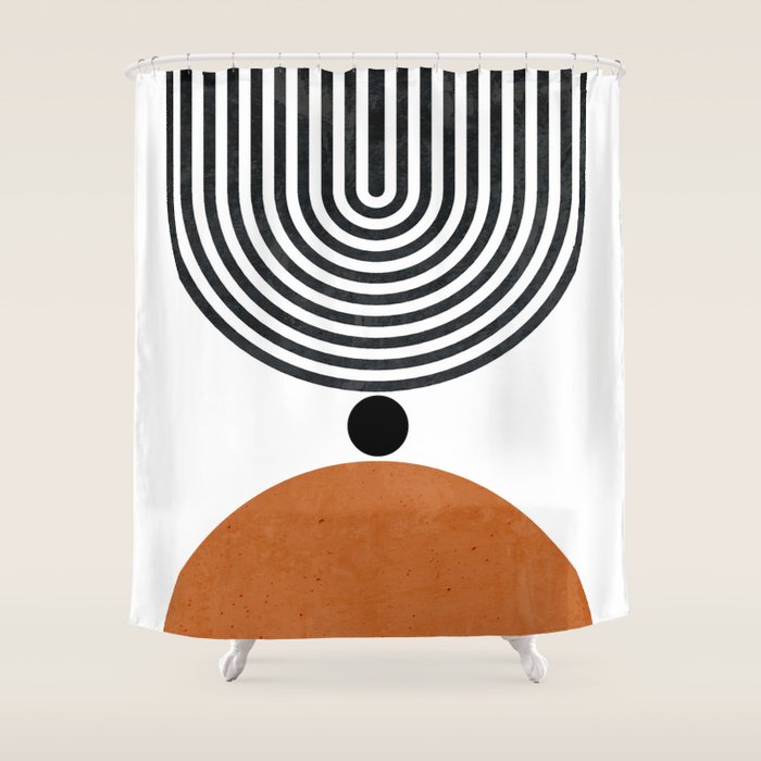 Abtract Modern Shower Curtain Gallery Image 1