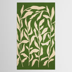 Olive Green Leaves: Mid Century Edition Tablecloth Gallery Image 2