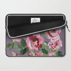 Happy peony lilac background Laptop Sleeve Gallery Image 2