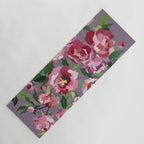 Happy peony lilac background Yoga Mat Gallery Image 1