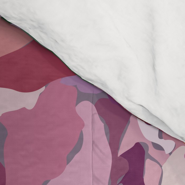 Happy peony lilac background Comforter Gallery Image 4