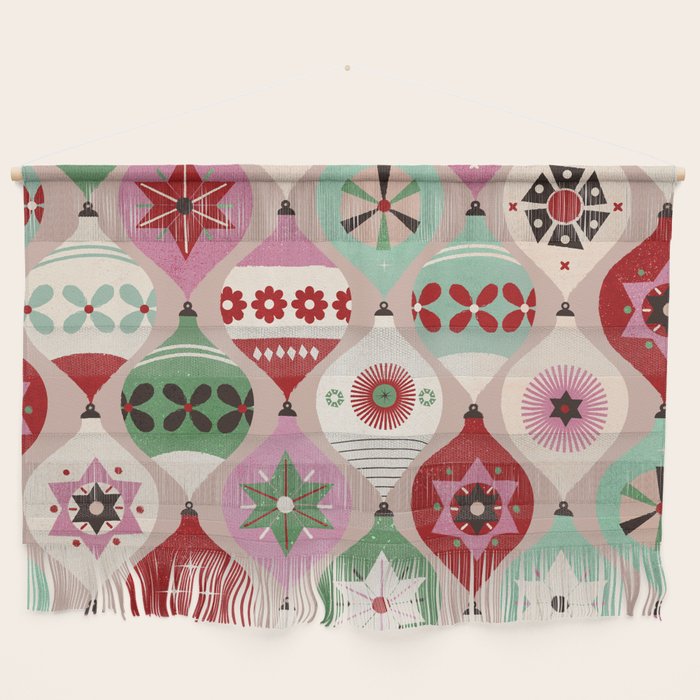 Festive Baubles Pattern Wall Hanging Gallery Image 1