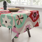 Festive Baubles Pattern Tablecloth Gallery Image 3