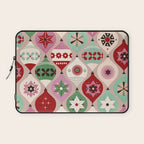 Festive Baubles Pattern Laptop Sleeve Gallery Image 1