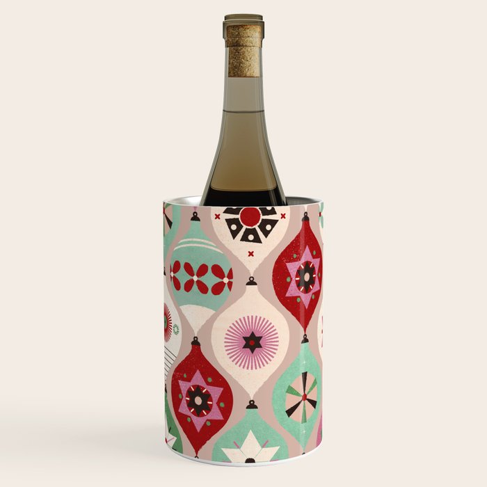 Festive Baubles Pattern Wine Chiller Gallery Image 3