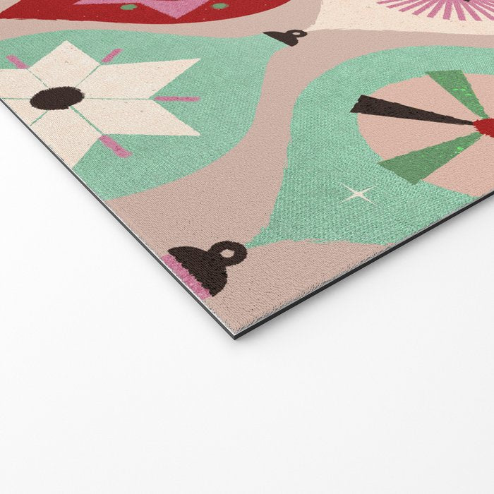 Festive Baubles Pattern Welcome Mat Gallery Image 2