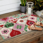 Festive Baubles Pattern Outdoor Rug Gallery Image 2