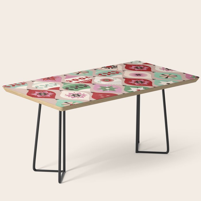 Festive Baubles Pattern Coffee Table Gallery Image 1