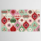 Festive Baubles Pattern Tablecloth Gallery Image 2