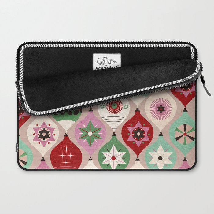 Festive Baubles Pattern Laptop Sleeve Gallery Image 2