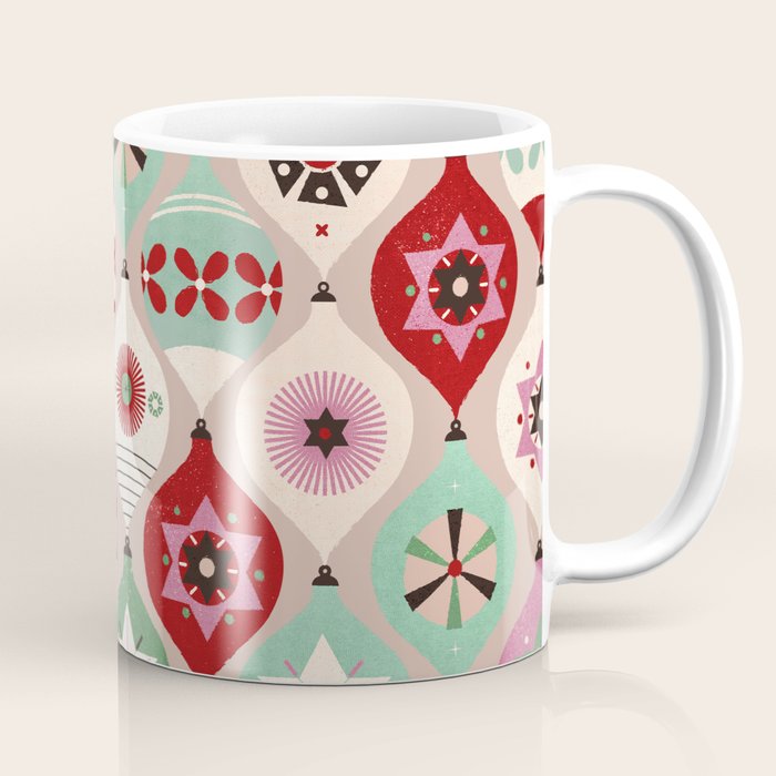 Festive Baubles Pattern Coffee Mug Gallery Image 1