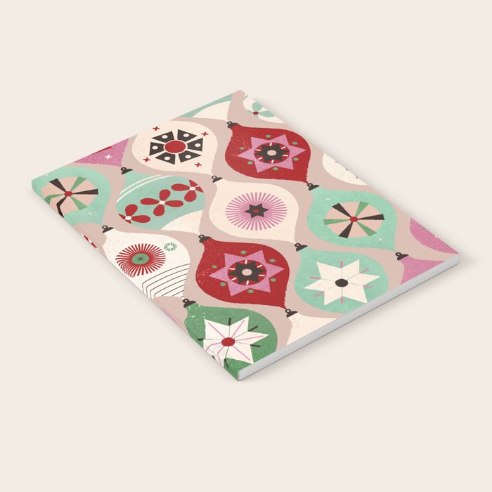 Festive Baubles Pattern Notebook Gallery Image 1