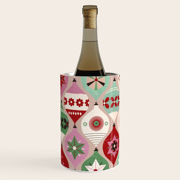 Festive Baubles Pattern Wine Chiller Gallery Image 1