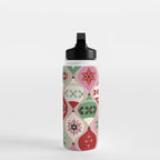 Festive Baubles Pattern Water Bottle Gallery Image 3
