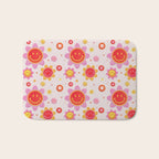 Smiling Flower Faces  Bath Mat Gallery Image 1